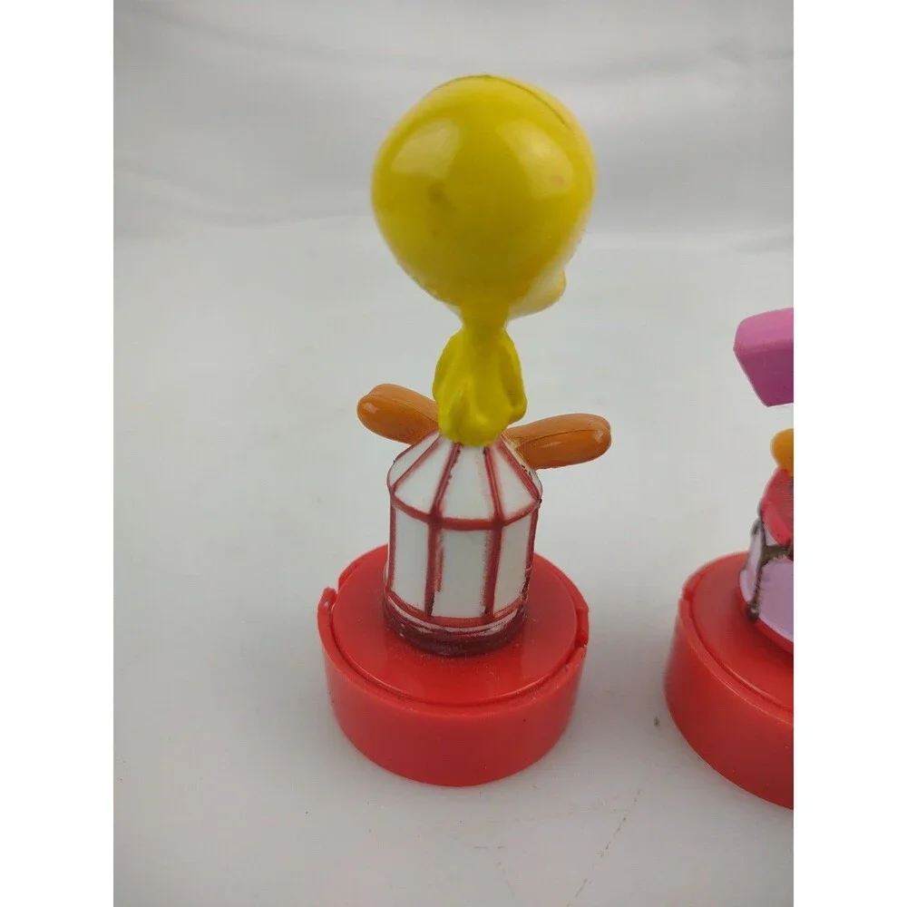 Lot of 2 Tweety Bird Looney Tunes Cartoon Rubber Stamps Vintage